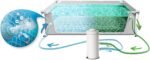 INTEX "PrismFrame" Pool rechteckig Aufstellpool Komplettset (400 x 200 x 100 cm) inkl. 12V Filterpumpe & Sicherheitsleiter Familienpool Swimmingpool Volumen ca 6.836l, blau (26788GN)