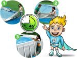 INTEX "PrismFrame" Pool rechteckig Aufstellpool Komplettset (400 x 200 x 100 cm) inkl. 12V Filterpumpe & Sicherheitsleiter Familienpool Swimmingpool Volumen ca 6.836l, blau (26788GN)