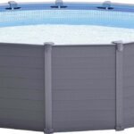 Intex Schwimmbad Ø 478 x 124 cm Gestellbecken Set Graphit