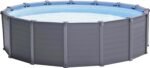 Intex Schwimmbad Ø 478 x 124 cm Gestellbecken Set Graphit