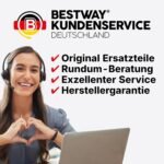 Bestway Power Steel Frame Pool Komplett-Set mit Sandfilteranlage 488 x 244 x 122 cm, lichtgrau, eckig