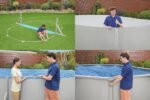 Bestway Hydrium 500 x 366 x 122 cm Ovaler Aufstellpool mit Stahlwand